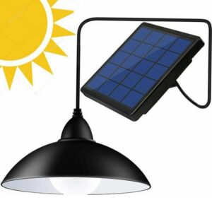 Ηλιακό Φωτιστικό με Φωτοκύτταρο 20W σε Μαύρο Χρώμα GD-8620