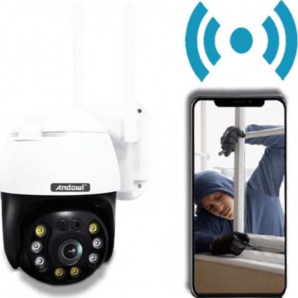 Κάμερα Παρακολούθησης Wi-Fi 1080p Αδιάβροχη με Αμφίδρομη Επικοινωνία και Φακό 3.6mm Andowl Q-S4