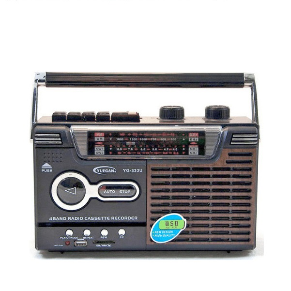 Κασετόφωνο / Ραδιόφωνο Φορητό με MP3 / USB YG-333U
