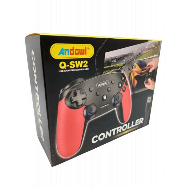 Gamepad Ενσύρματο για Switch Κόκκινο Andowl Q-SW2