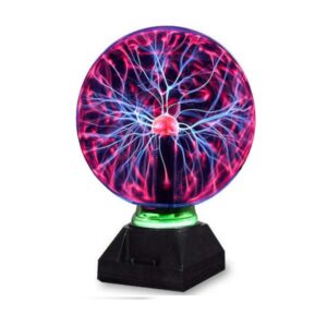 Magic Plasma Light Ball Διακοσμητικό Φωτιστικό με Φωτισμό RGB Plasma Ball LED 19cm σε Μαύρο Χρώμα