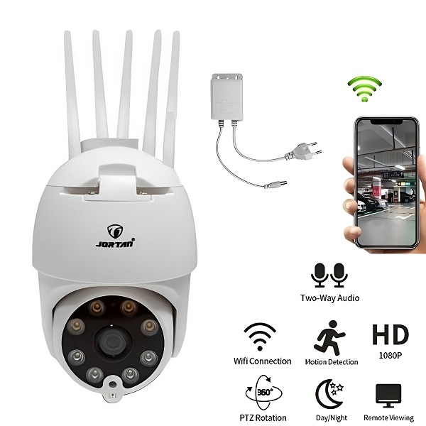 IP Κάμερα Παρακολούθησης Wi-Fi 1080p Αδιάβροχη IP66 με Αμφίδρομη Επικοινωνία και Φακό 3.6mm Jortan JT-8173QJ