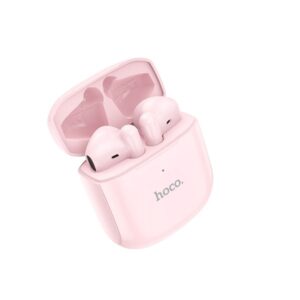 Hoco TWS EW19 Plus Earbud Bluetooth Handsfree Ακουστικά με Θήκη Φόρτισης Plus Pink