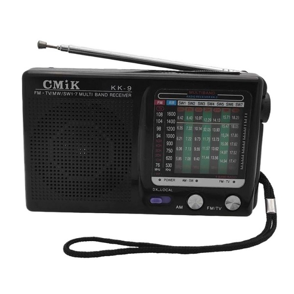 Ραδιόφωνο Επαναφορτιζόμενο Φορητό με USB Μαύρο MK-KK-9