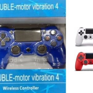 Double Motor Vibration 4 Ασύρματο Gamepad για PS4 Μπλε