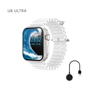 Smartwatch με Παλμογράφο (Λευκό) U8 Ultra 45mm