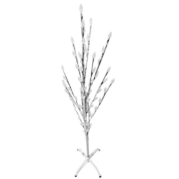 Δέντρο Διακοσμητικό Φωτιζόμενο Χριστουγεννιάτικο Φυσικής Όψης 120εκ. Ρεύματος Λευκό