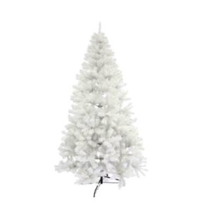 Χριστουγεννιάτικο Δέντρο Αλάσκα Λευκό 210εκ με Μεταλλική Βάση