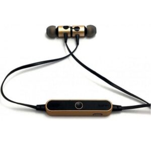 Ακουστικά Bluetooth Handsfree In-ear με Αντοχή στον Ιδρώτα Χρυσό / Μαύρο AZ-25